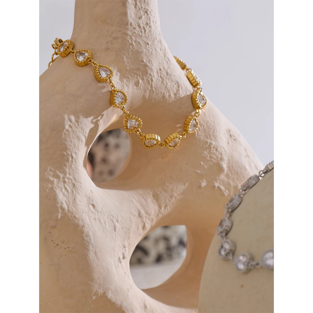Heart Crystal Bracelet.