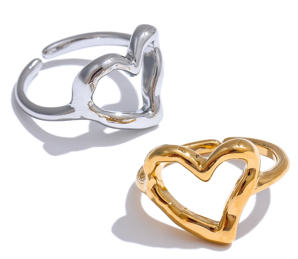 Heart Ring, Minimalist Elegance