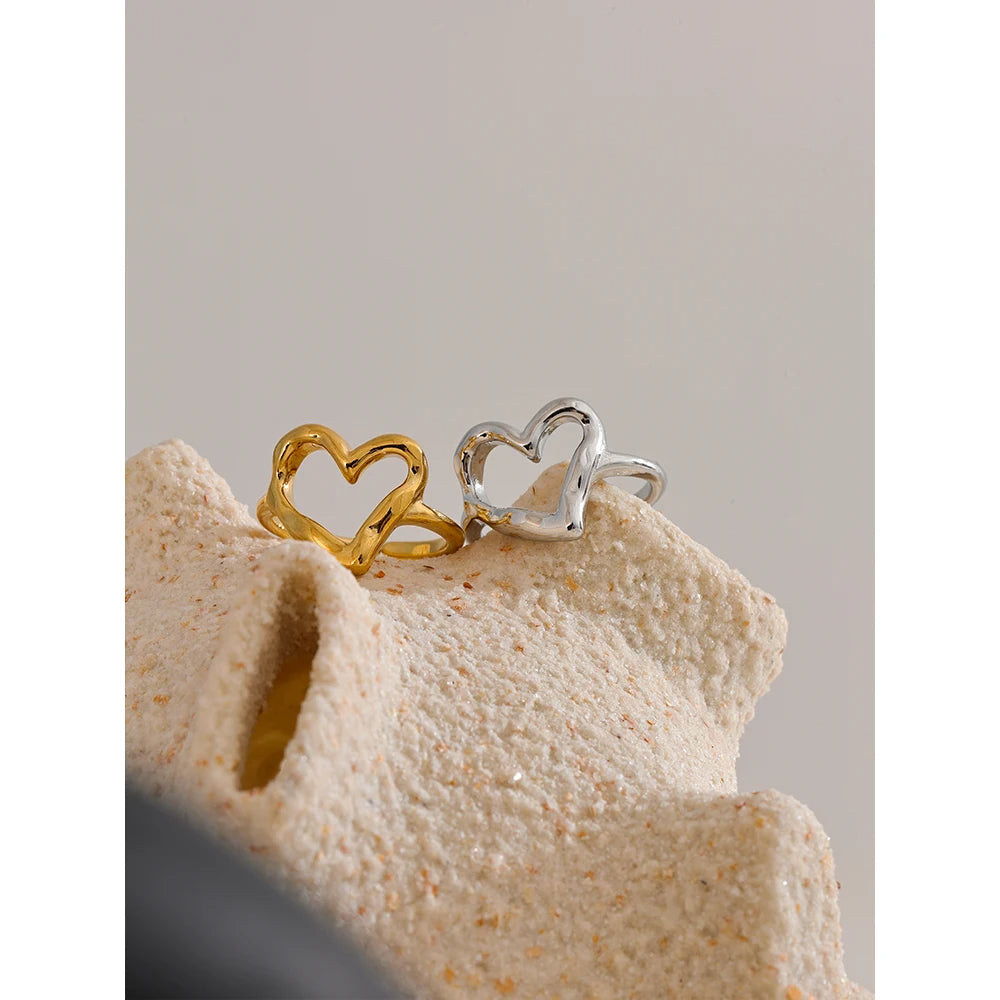 Heart Ring, Minimalist Elegance