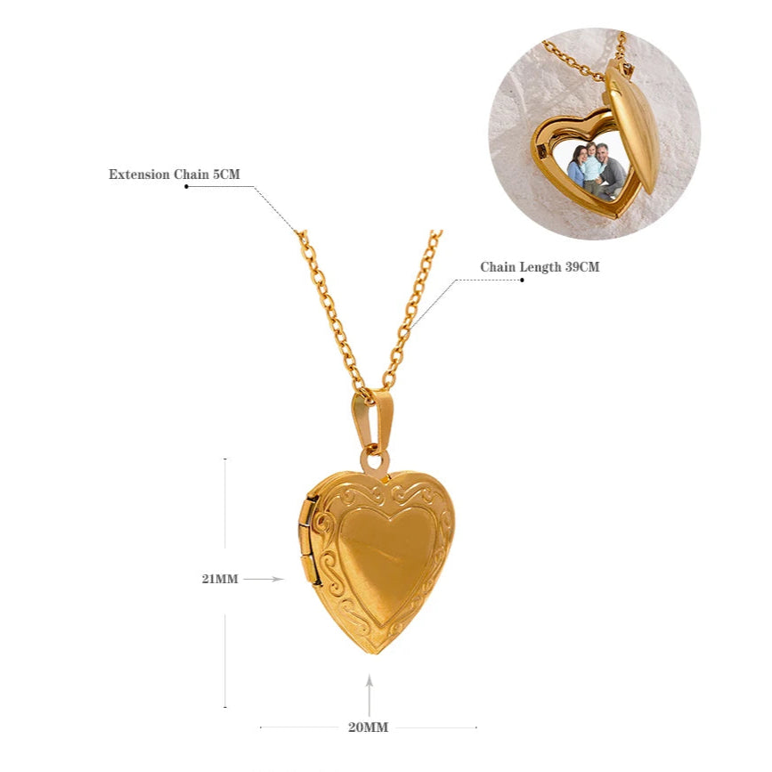 Heart Locket Necklace, Timeless and Sentimental