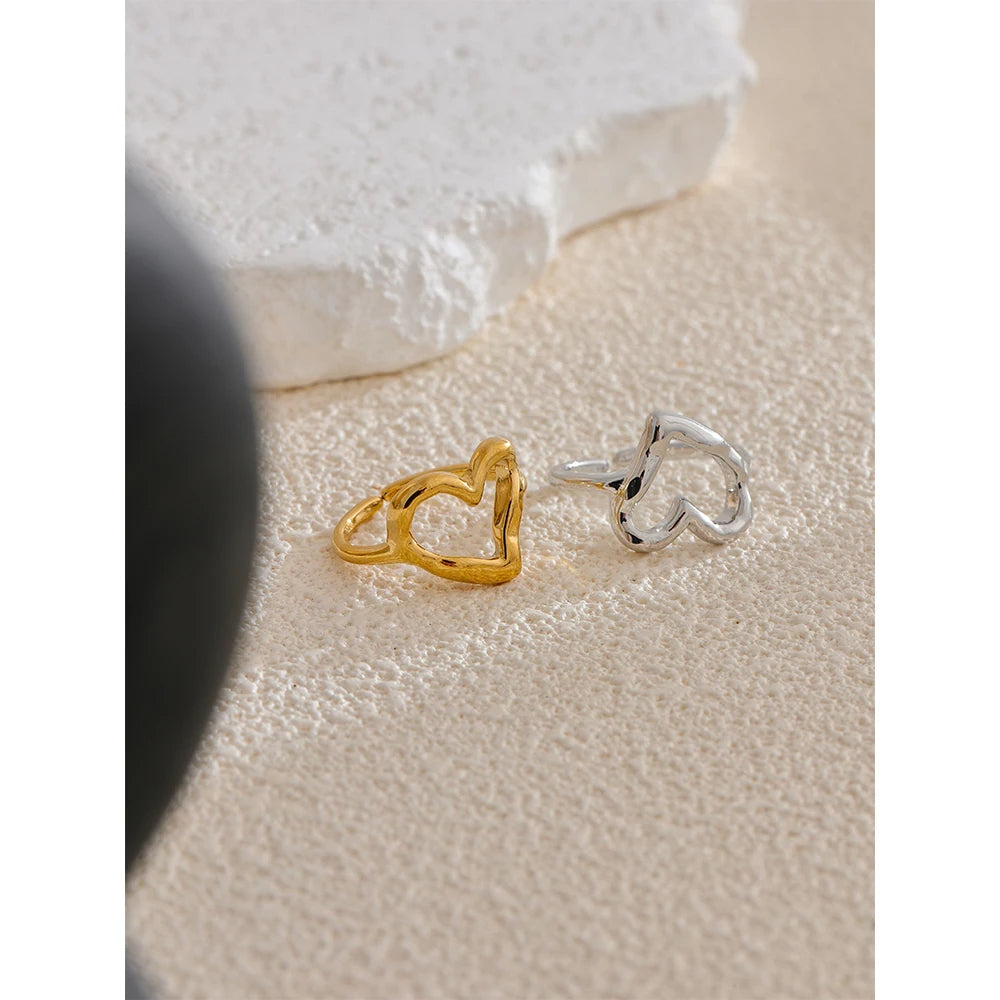 Heart Ring, Minimalist Elegance