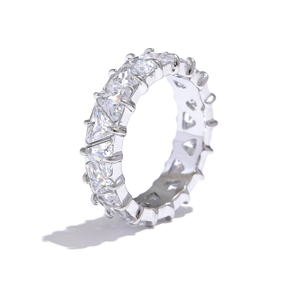 Gemstone Gold Eternity Ring.