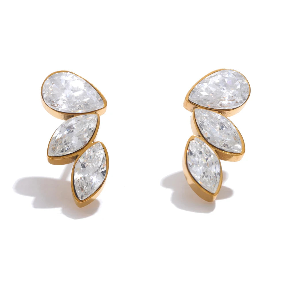 Elegant Wing Stud Earrings