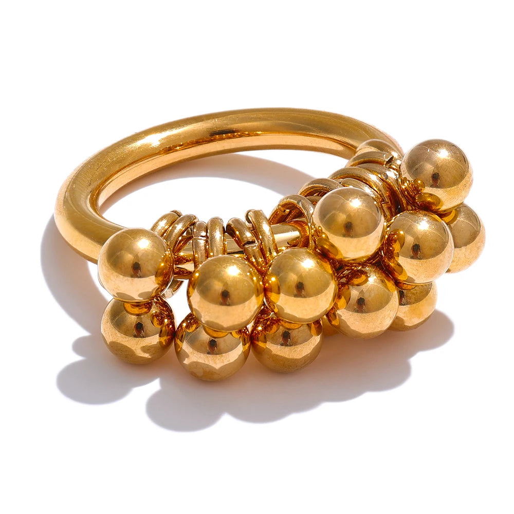 Bold Beaded Statement Ring