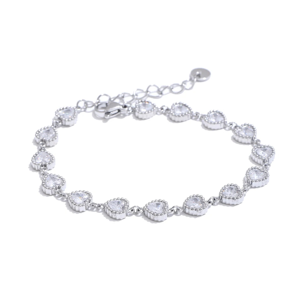 Heart Crystal Bracelet.