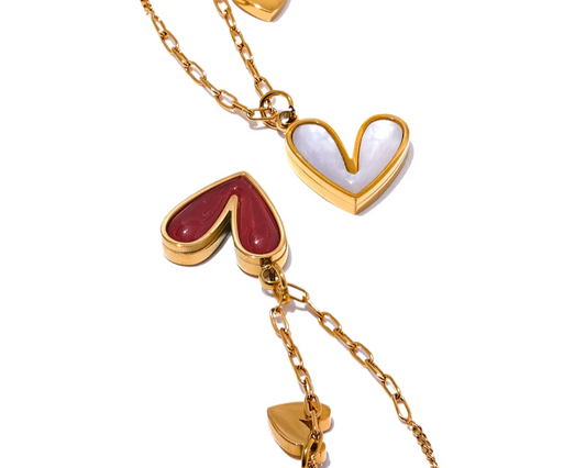 Precious Gold Heart Necklace Pendant