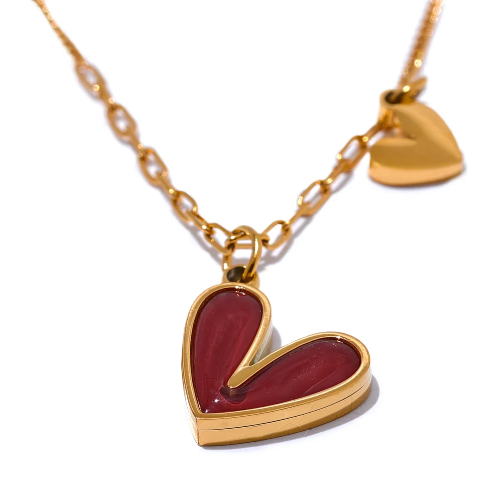 Precious Gold Heart Necklace Pendant