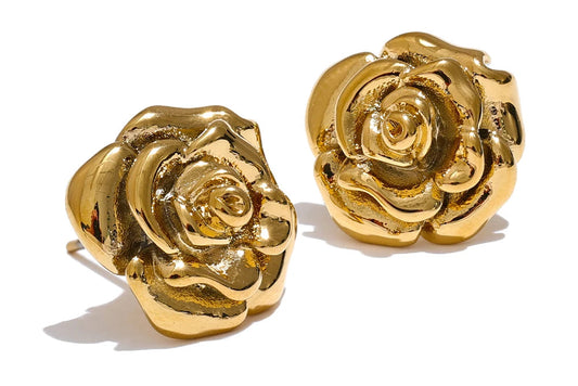 Rose Stud Earrings.