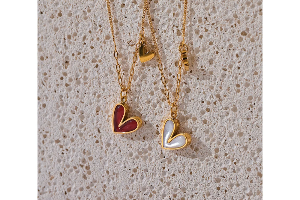 Precious Gold Heart Necklace Pendant