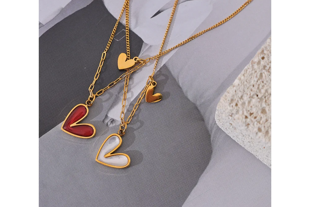 Precious Gold Heart Necklace Pendant