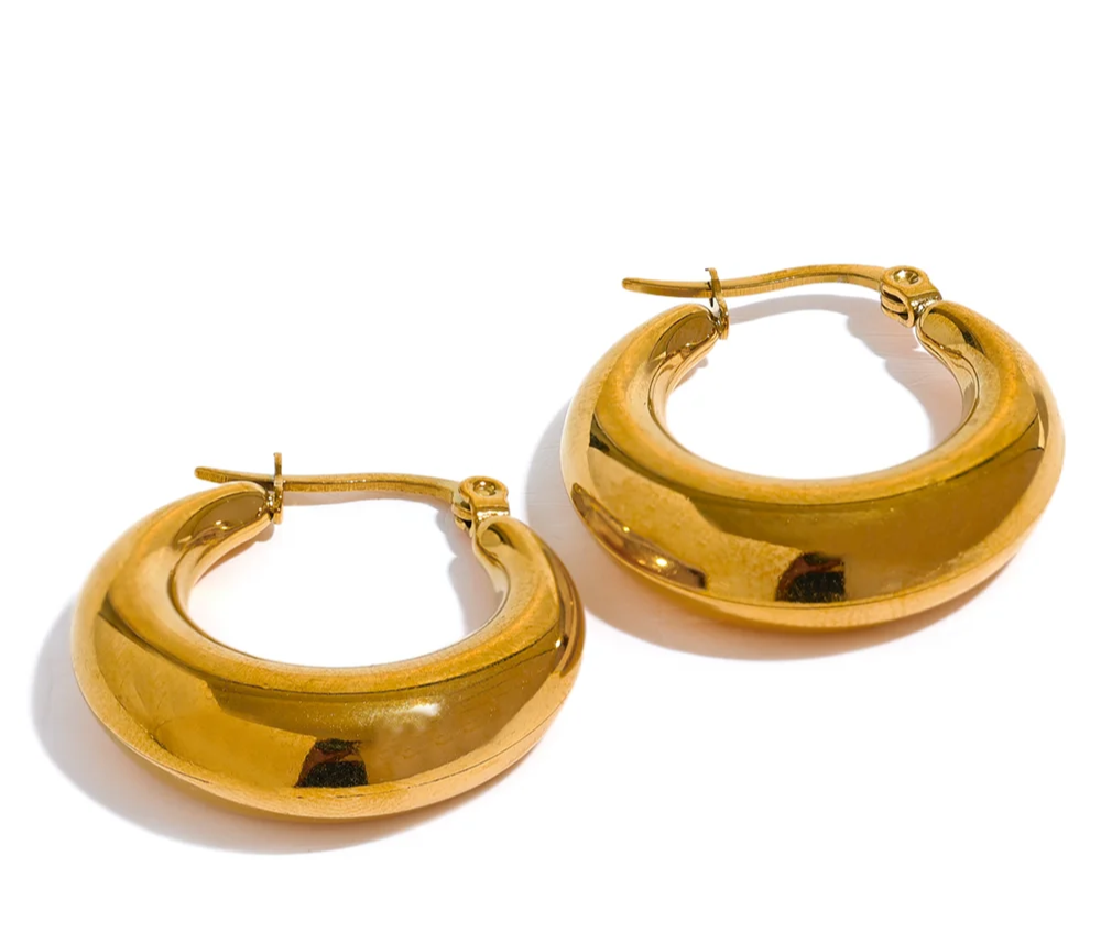 Timeless Gold Hoop Earrings.