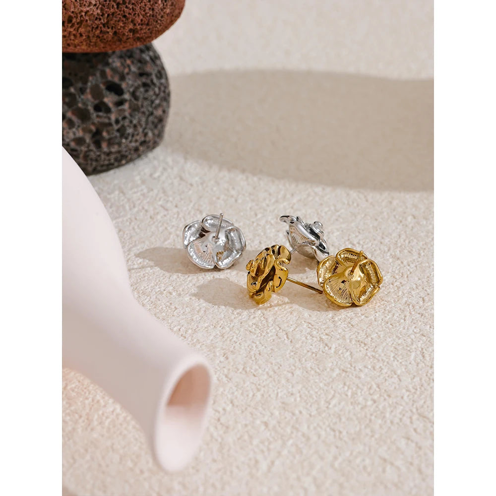 Rose Stud Earrings.