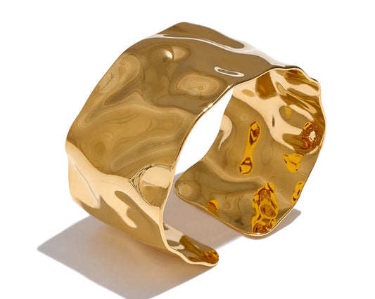 Beautiful Gold Open Cuff Bangle