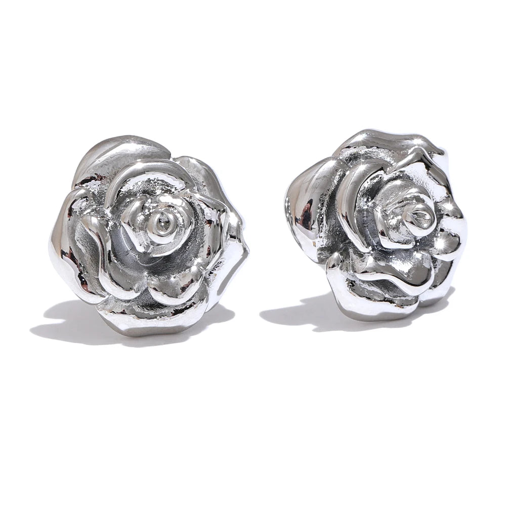 Rose Stud Earrings.