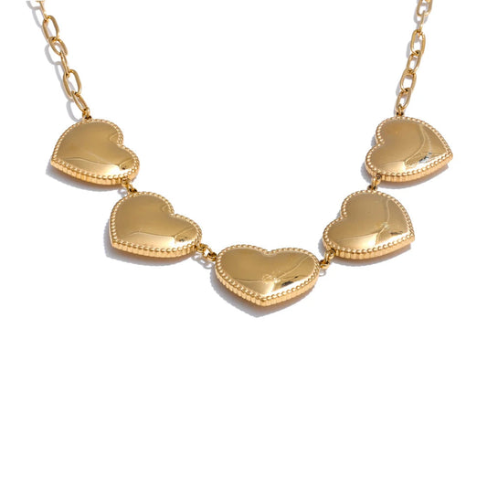 Bold Heart Statement Necklace