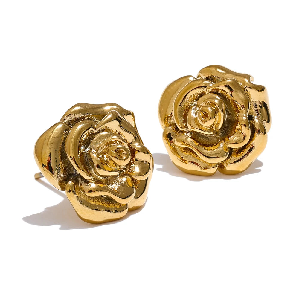 Rose Stud Earrings.