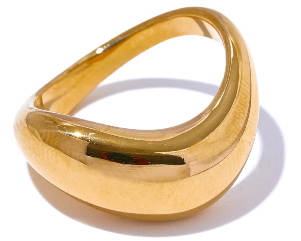 Gold Modern Ring.