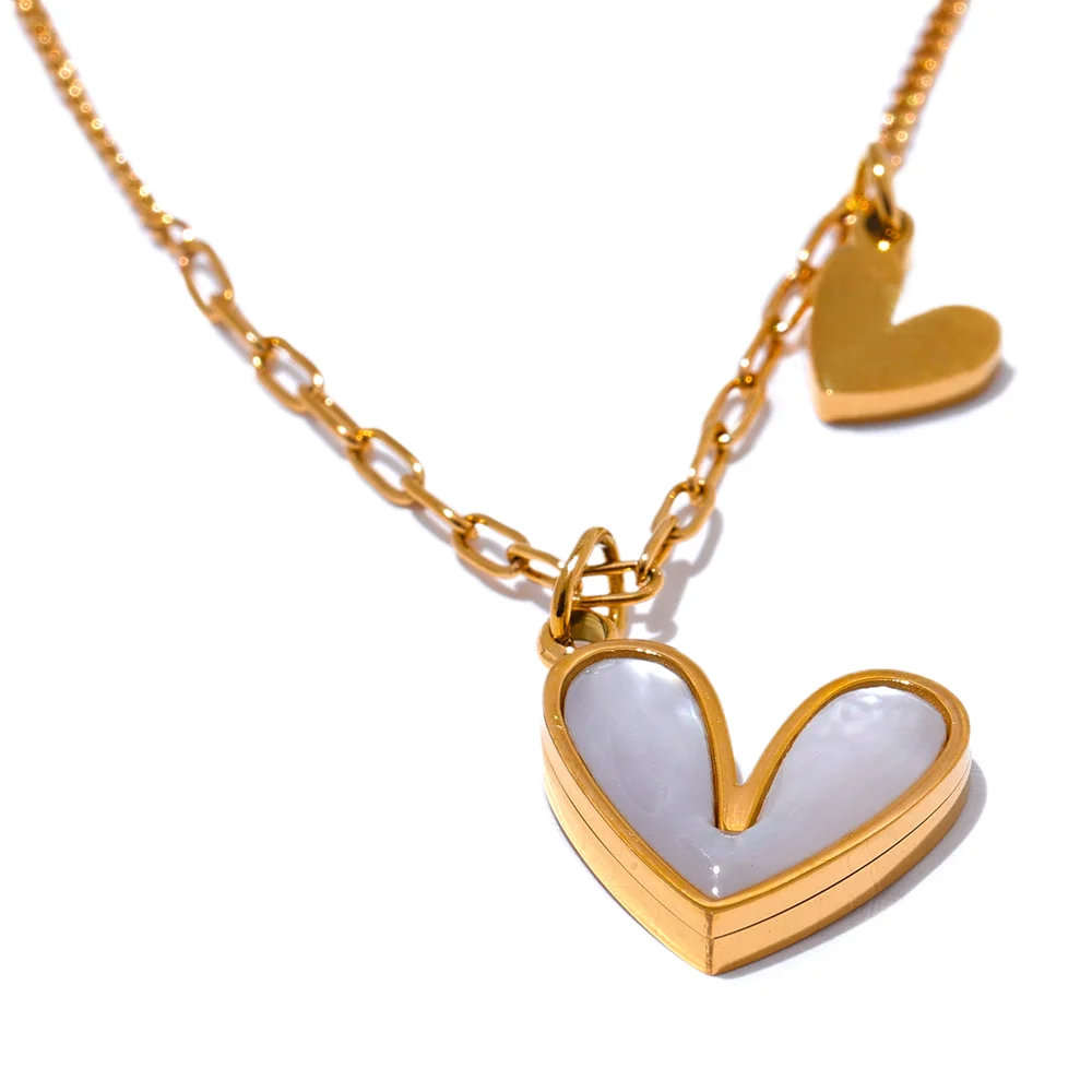 Precious Gold Heart Necklace Pendant