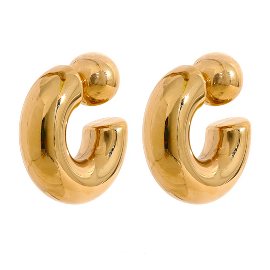 Bold Chunky Hoop Earrings