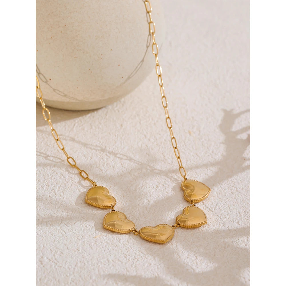 Bold Heart Statement Necklace