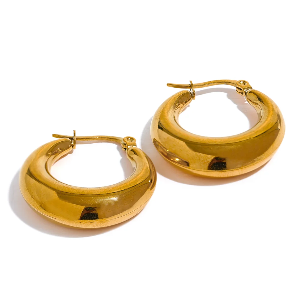 Timeless Gold Hoop Earrings.