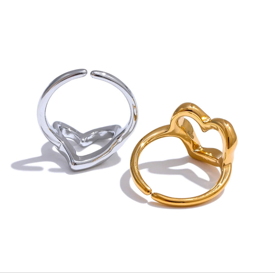 Heart Ring, Minimalist Elegance