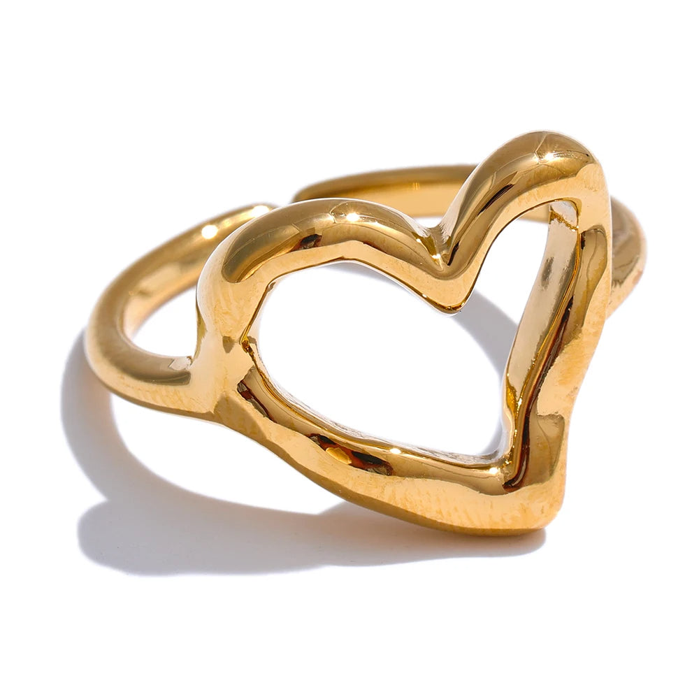 Heart Ring, Minimalist Elegance