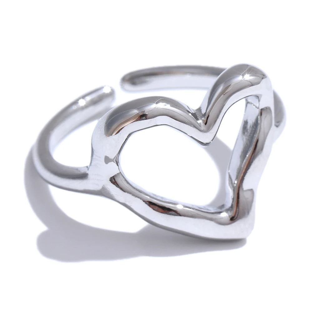 Heart Ring, Minimalist Elegance